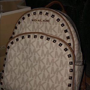 Michael Kors Medium Abbey Studded Backpack